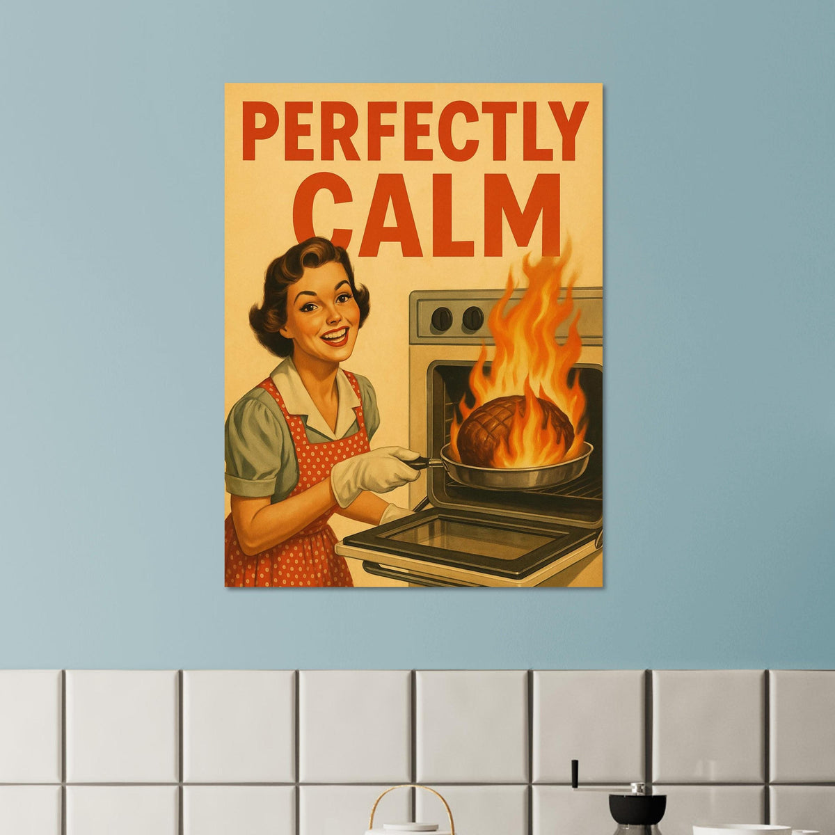 Retro 1950s Cooking Woman