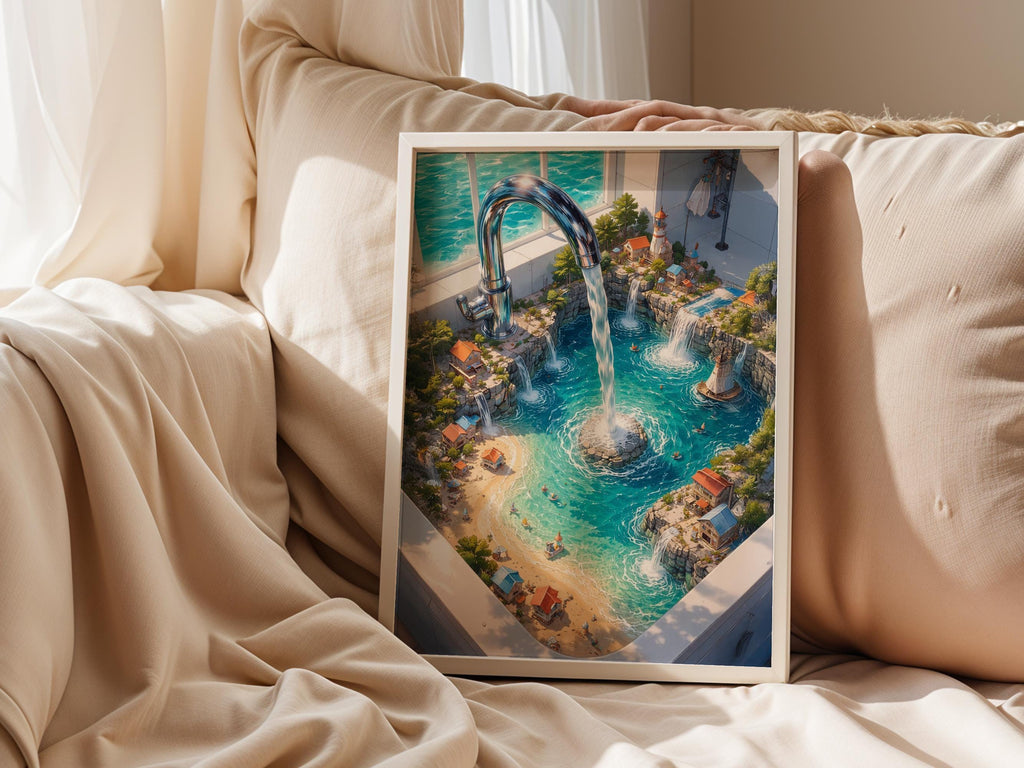 Surreal Coastal Village