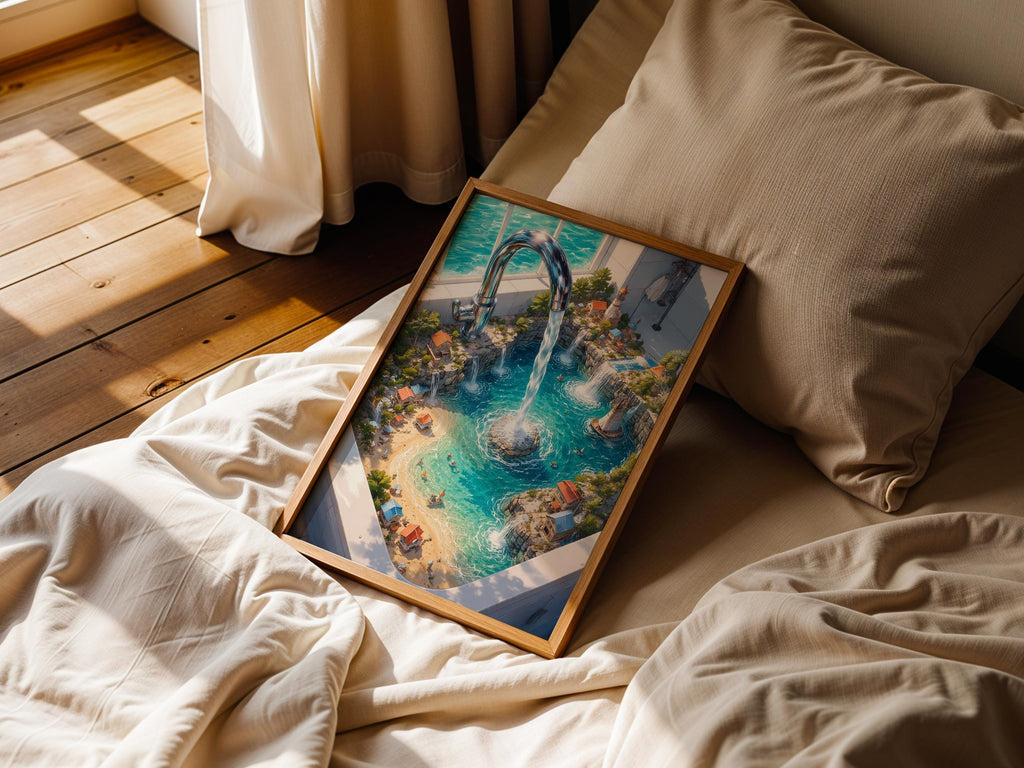 Surreal Coastal Village