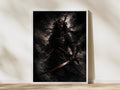 Dark Moon Samurai Warrior