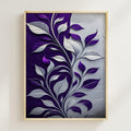 Purple Botanical Leaves