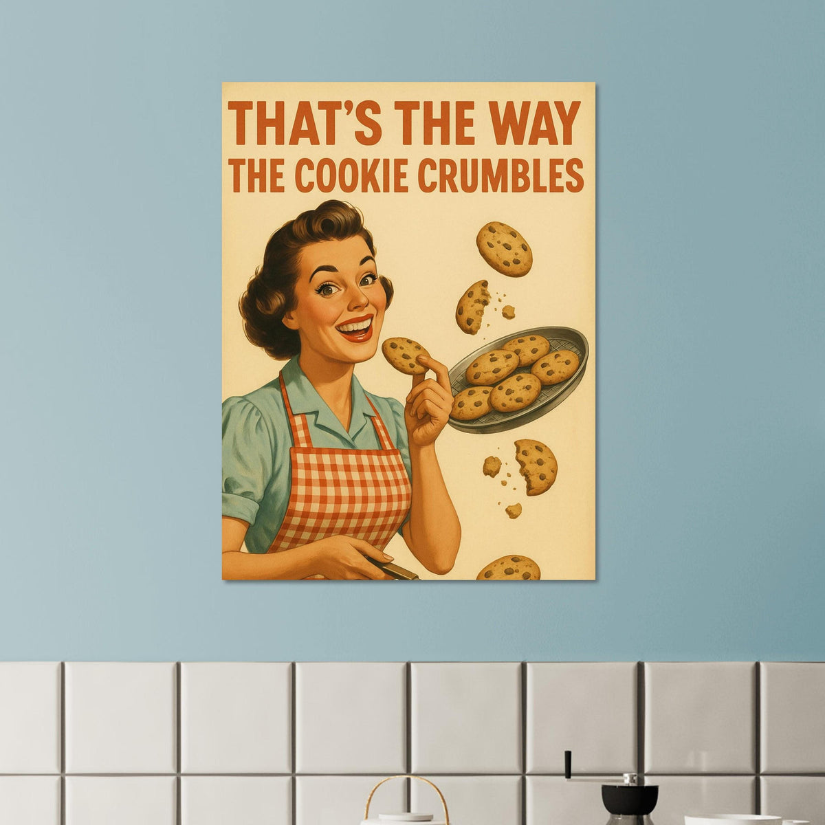 Retro Cookie Baking Woman