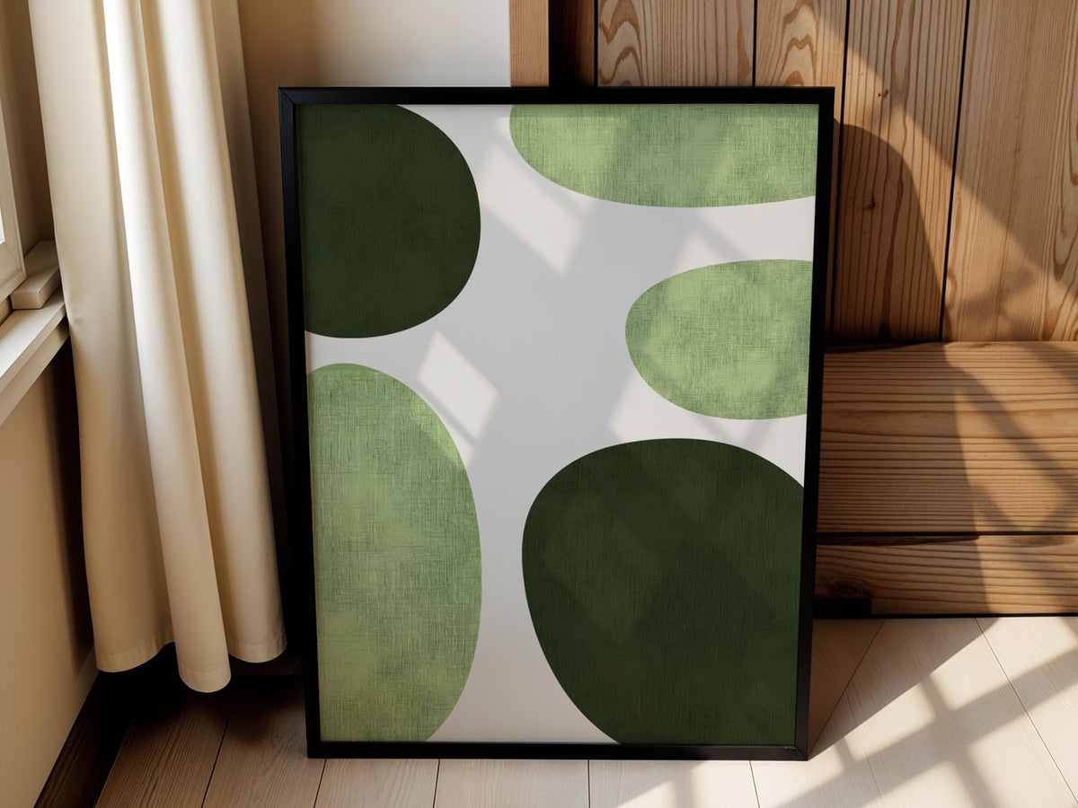 Green Mid Century Geometry