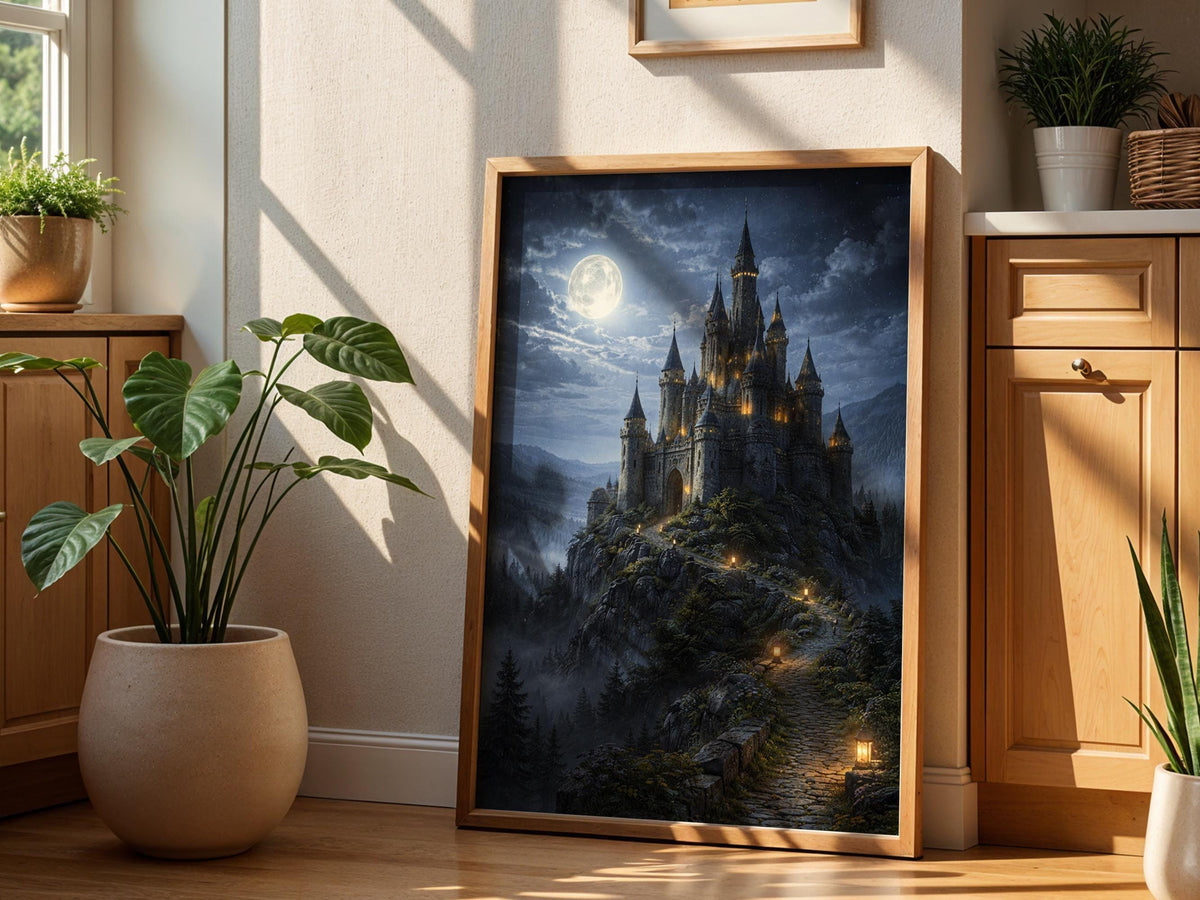 Moonlit Gothic Castle