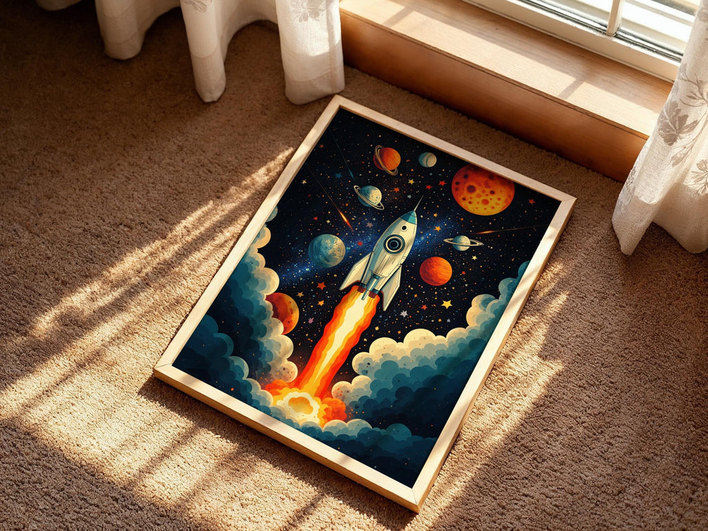 Retro Cosmic Rocket