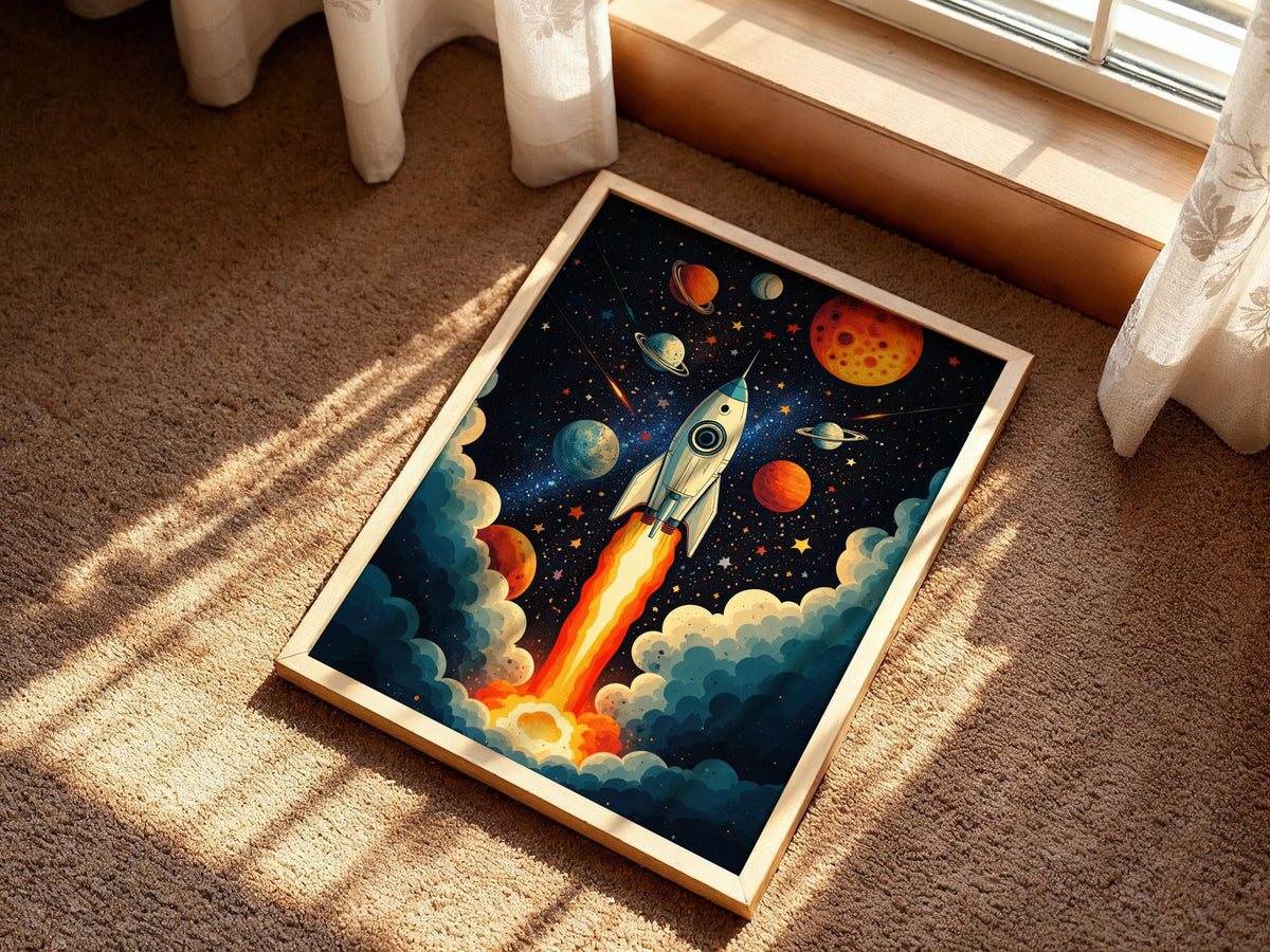 Retro Cosmic Rocket