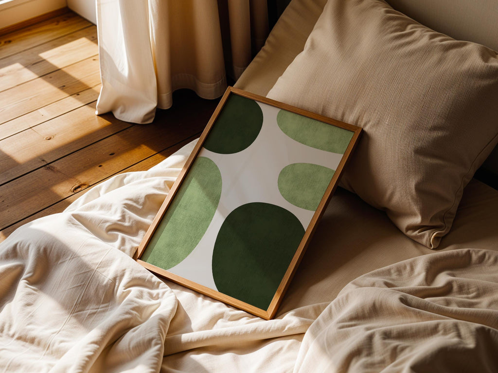Green Mid Century Geometry