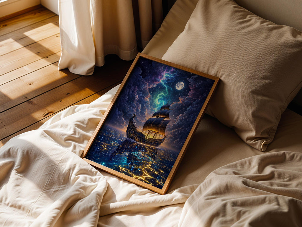 Moonlit Sailing Ship