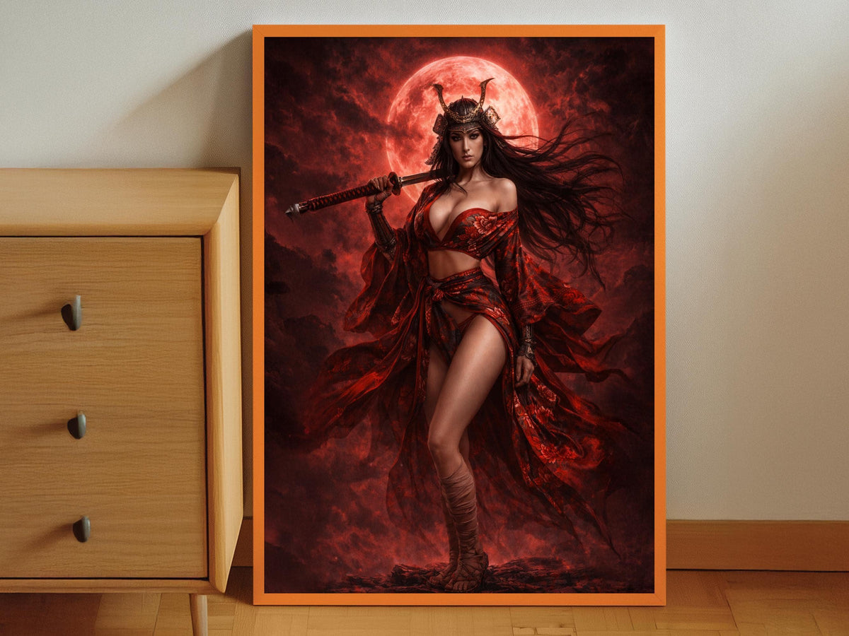 Red Moon Samurai Goddess