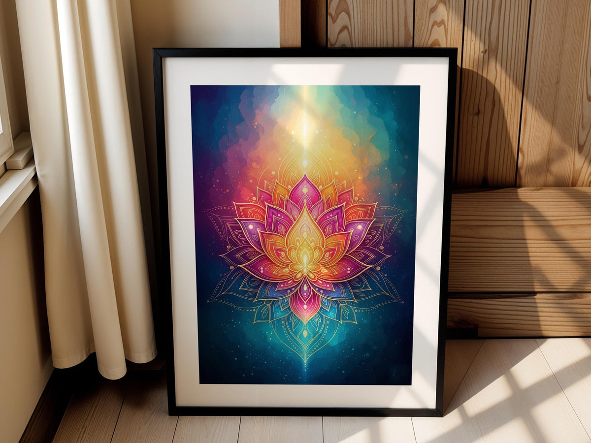 Rainbow Lotus Mandala
