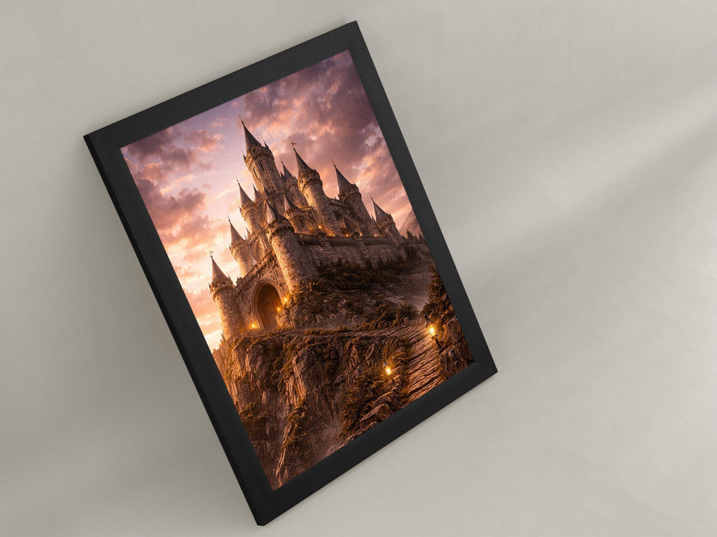Fantasy Sunset Castle