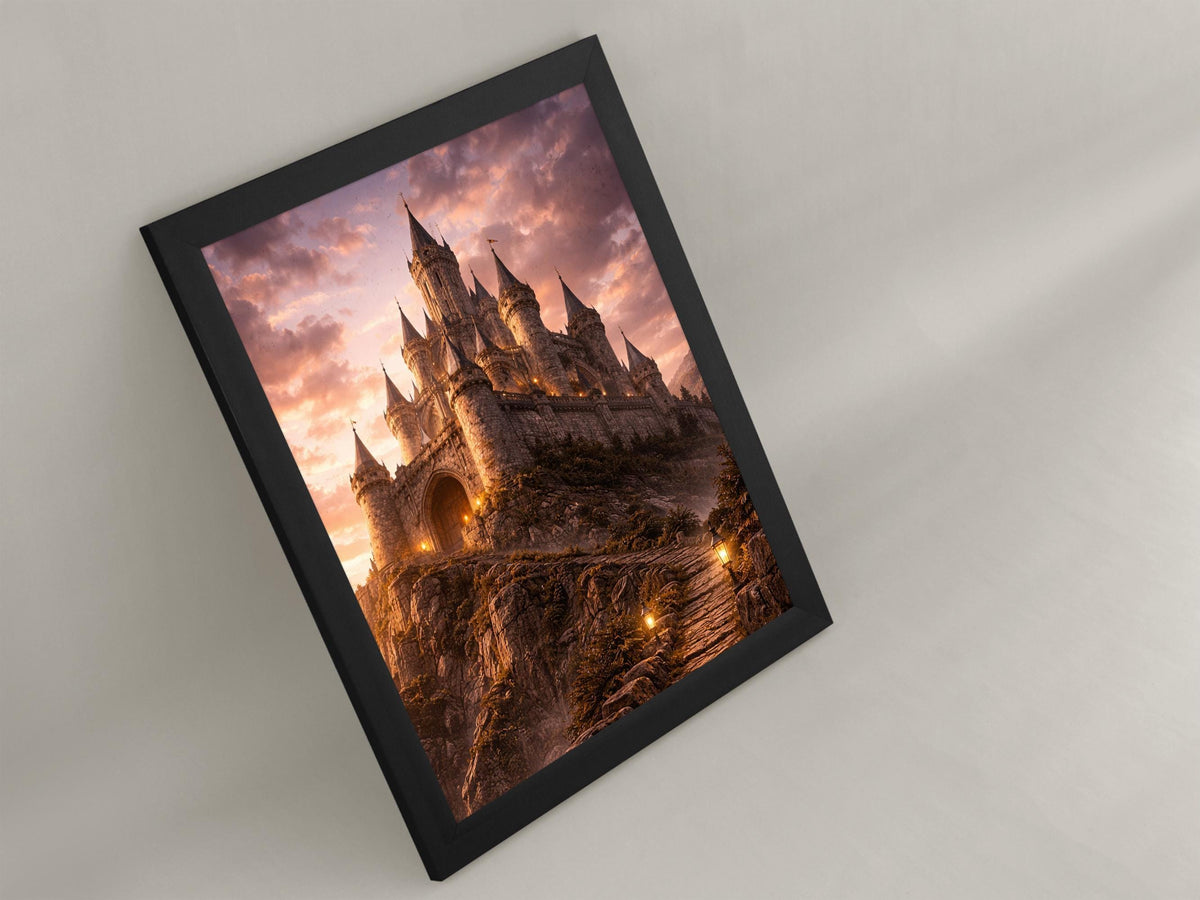 Fantasy Sunset Castle