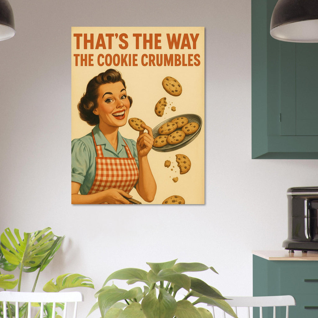 Retro Cookie Baking Woman