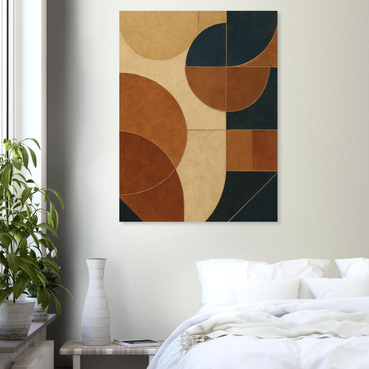 Caramel Navy Geometry