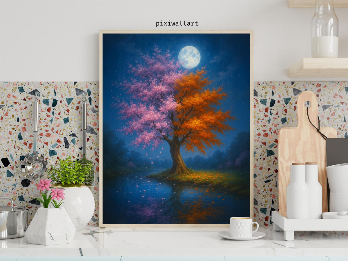 Four Seasons Moon Tree
