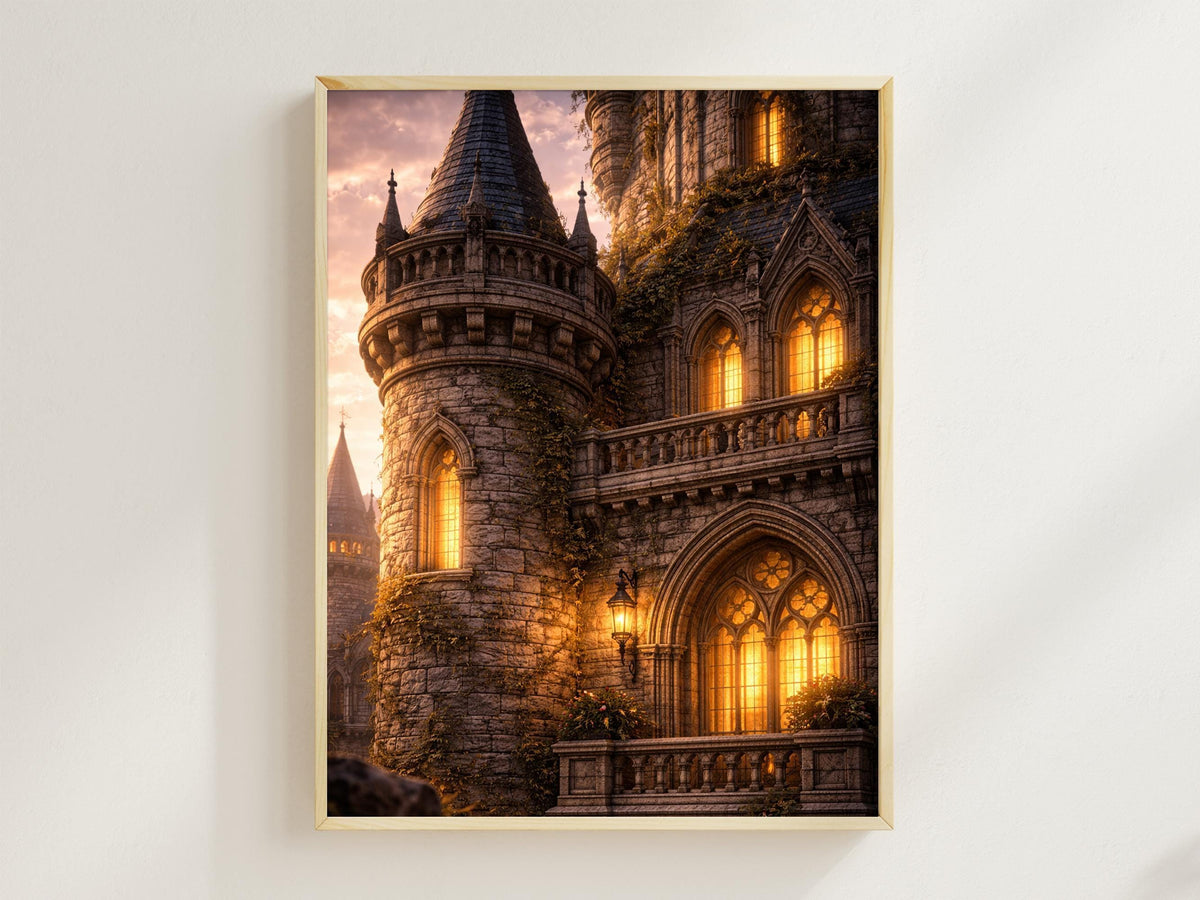 Gothic Stone Castle Tower