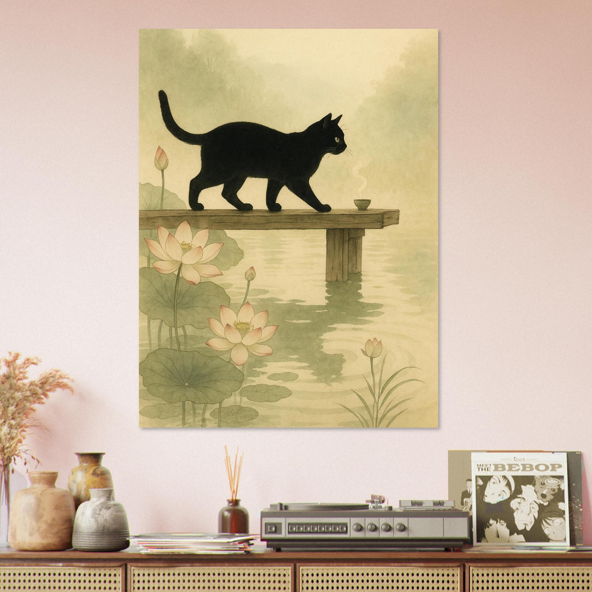 Black Cat Lotus Pond
