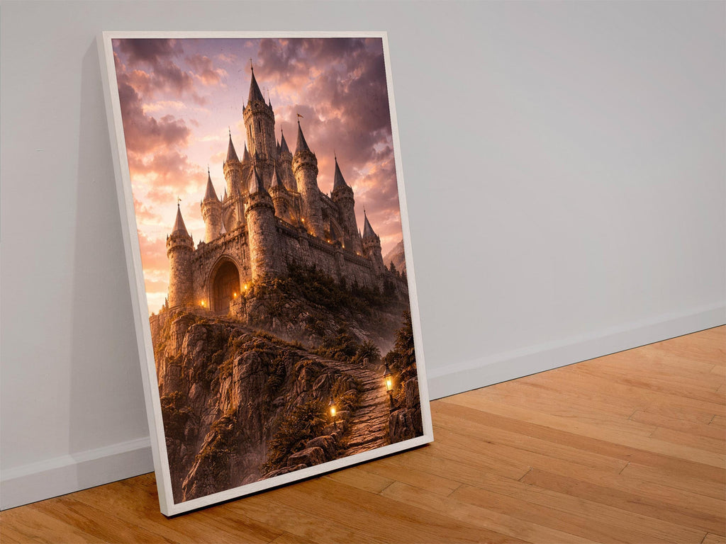 Fantasy Sunset Castle