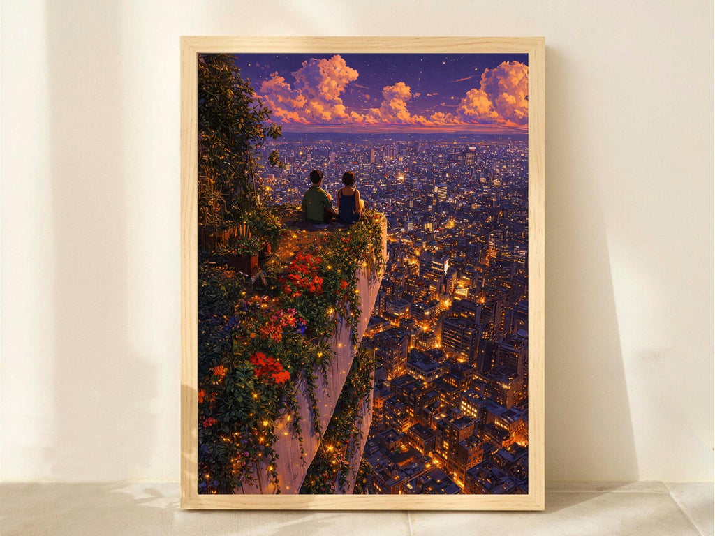 Romantic Night City Couple