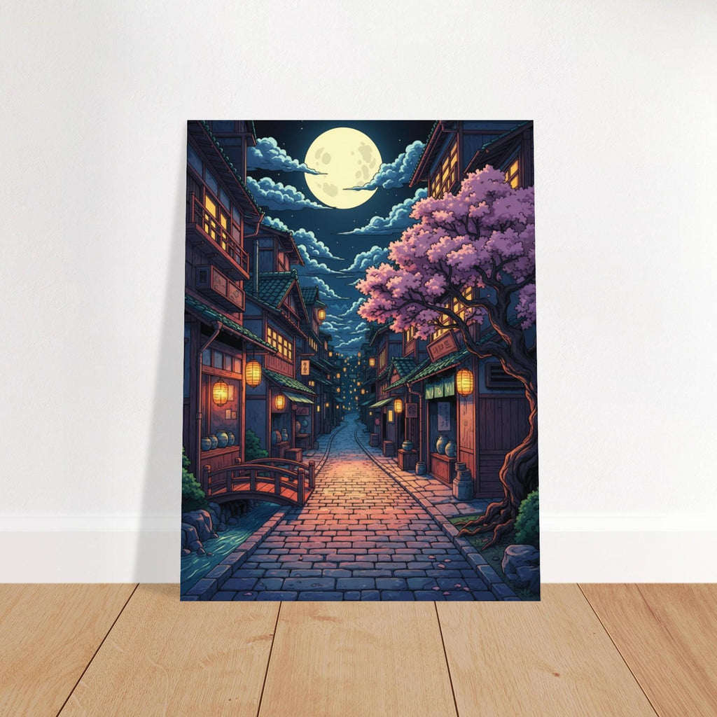 Moonlit Japanese Street