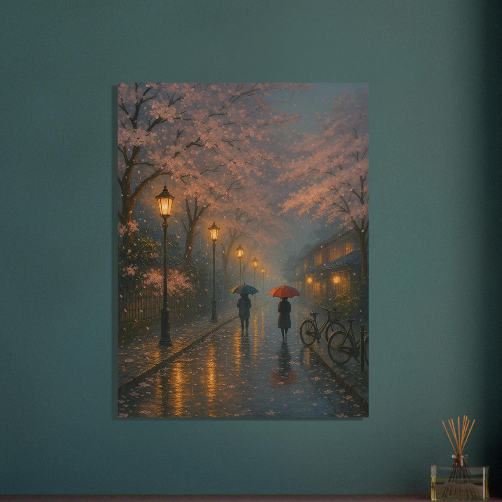 Rainy Sakura Streetlight