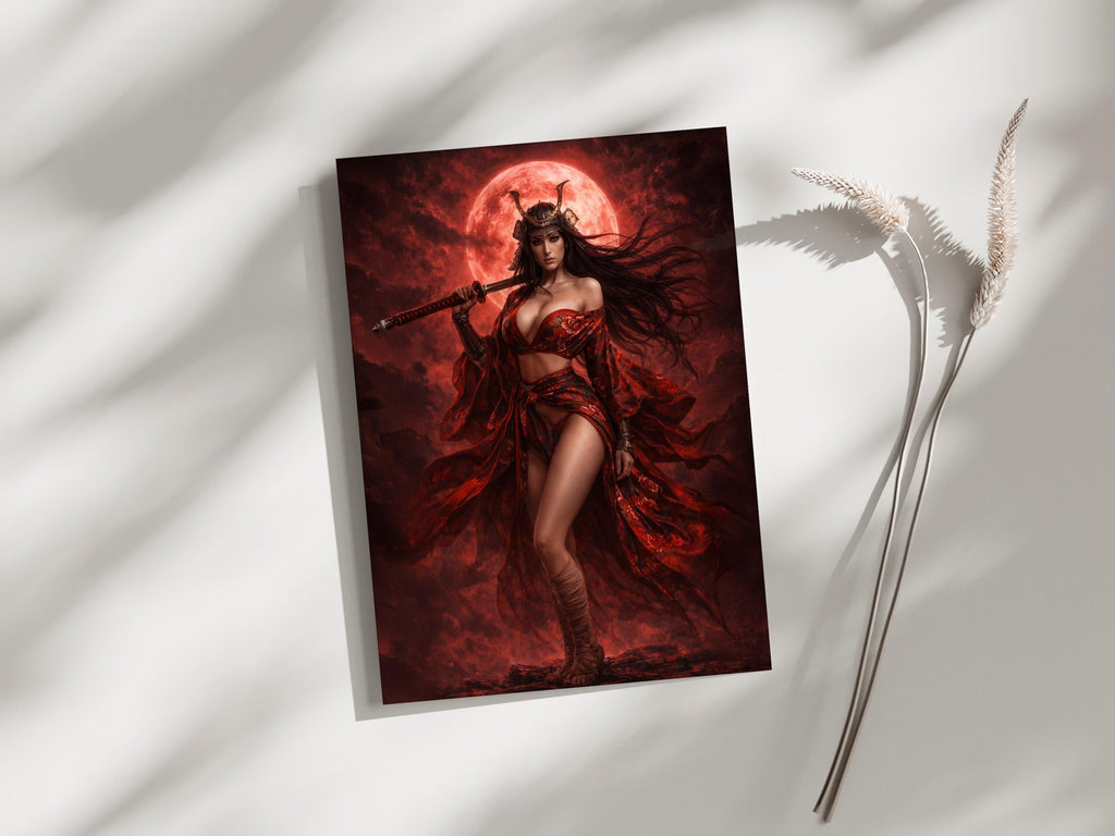 Red Moon Samurai Goddess