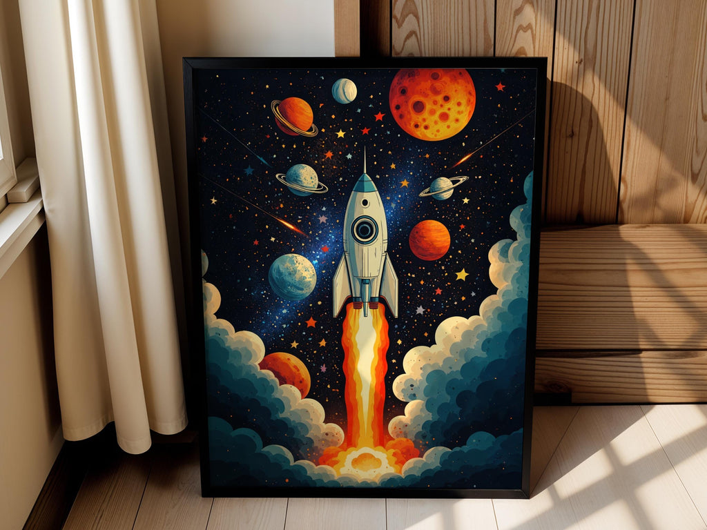 Retro Cosmic Rocket