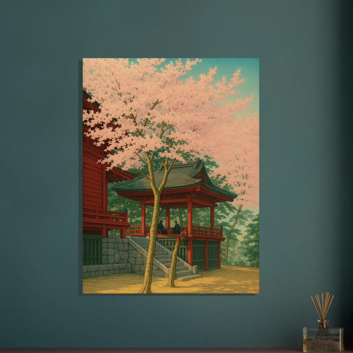 Kyoto Cherry Blossom Temple