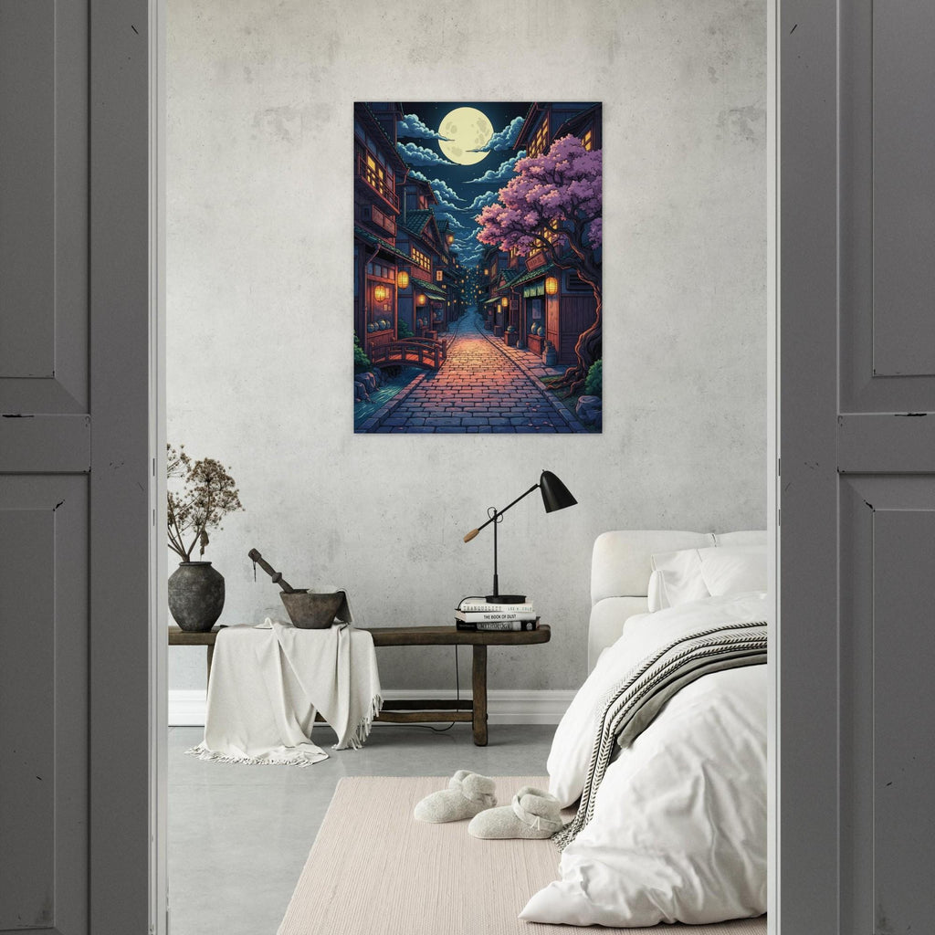 Moonlit Japanese Street