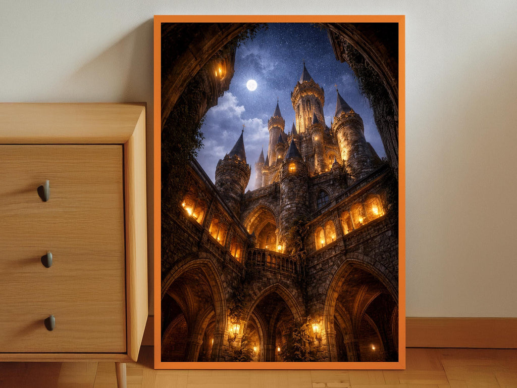 Moonlit Medieval Castle