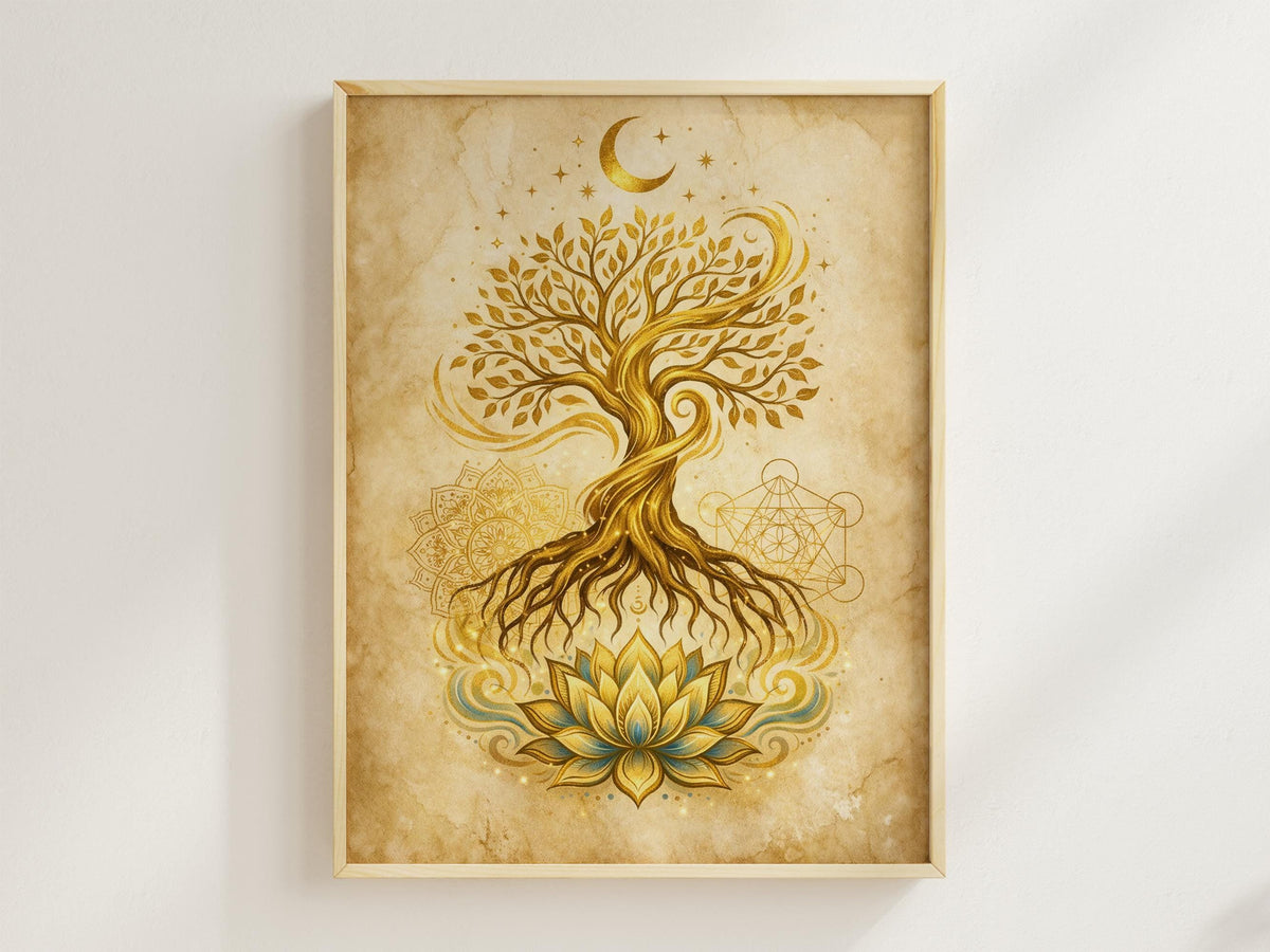 Golden Lotus Tree of Life