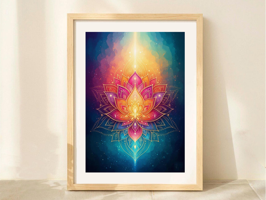Rainbow Lotus Mandala