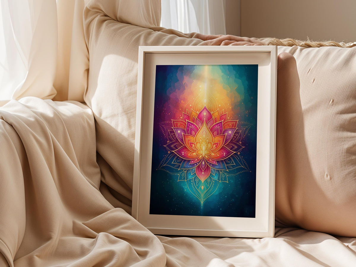 Rainbow Lotus Mandala