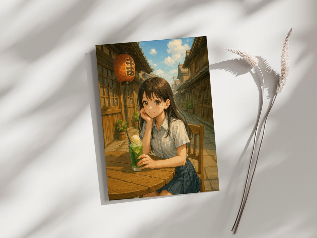 Cozy Anime Cafe Girl