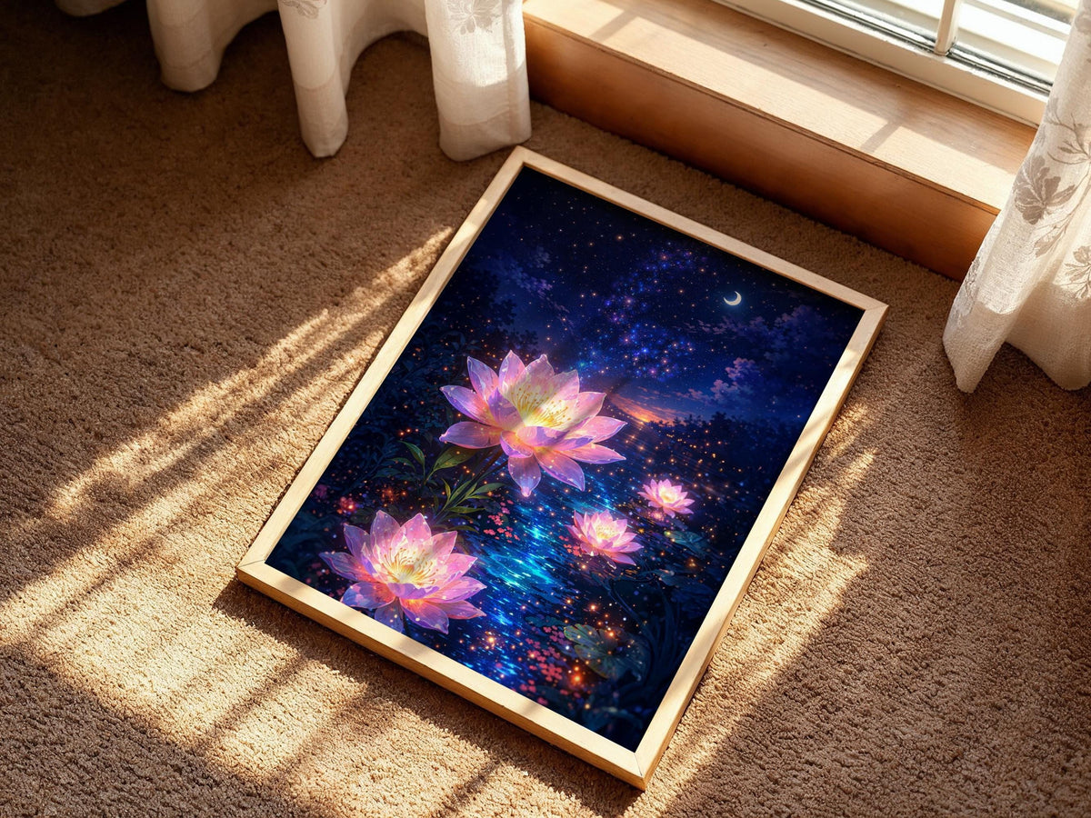 Starry Lotus Flowers