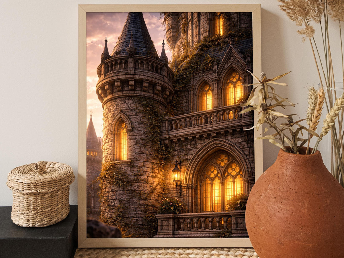 Gothic Stone Castle Tower