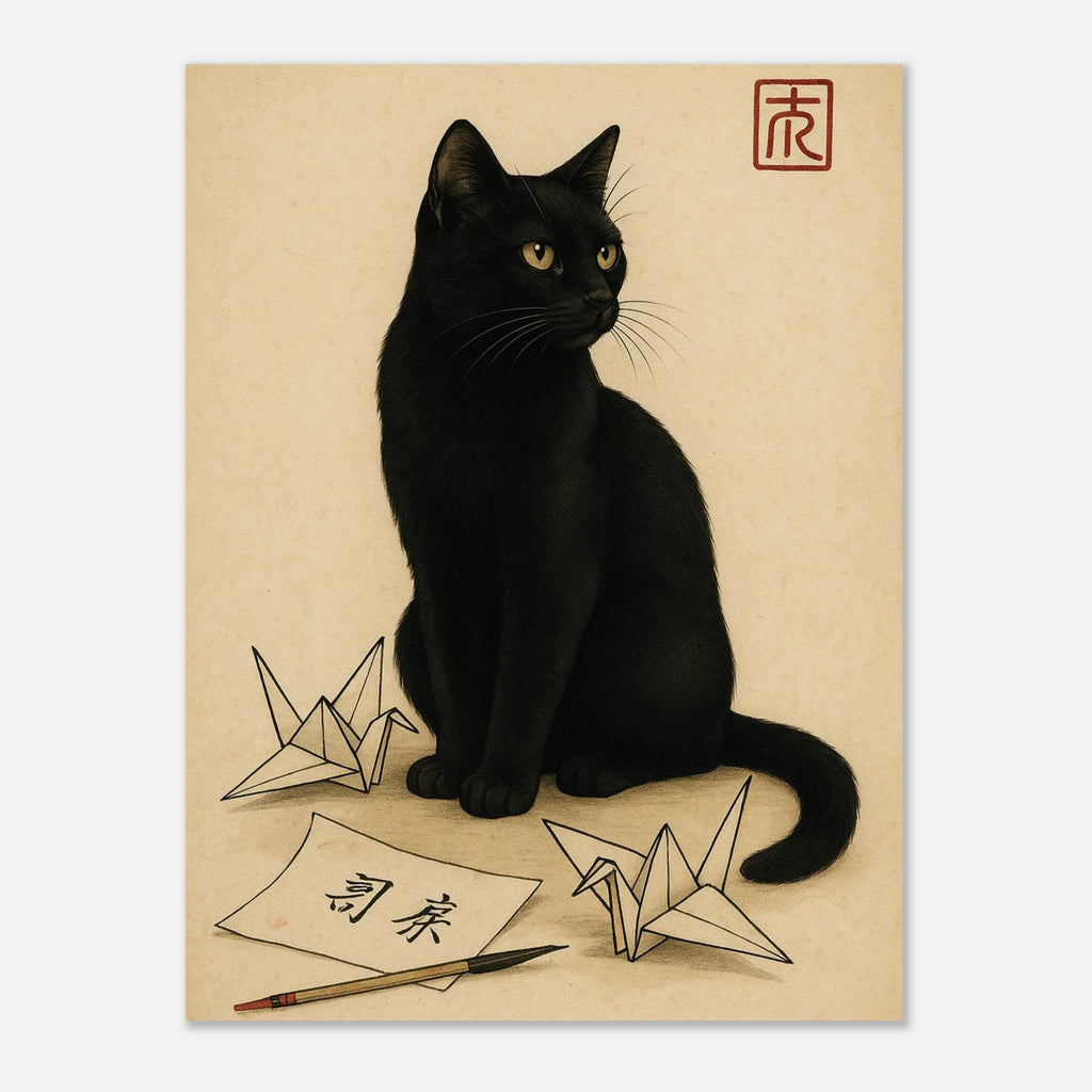Origami Cat Portrait