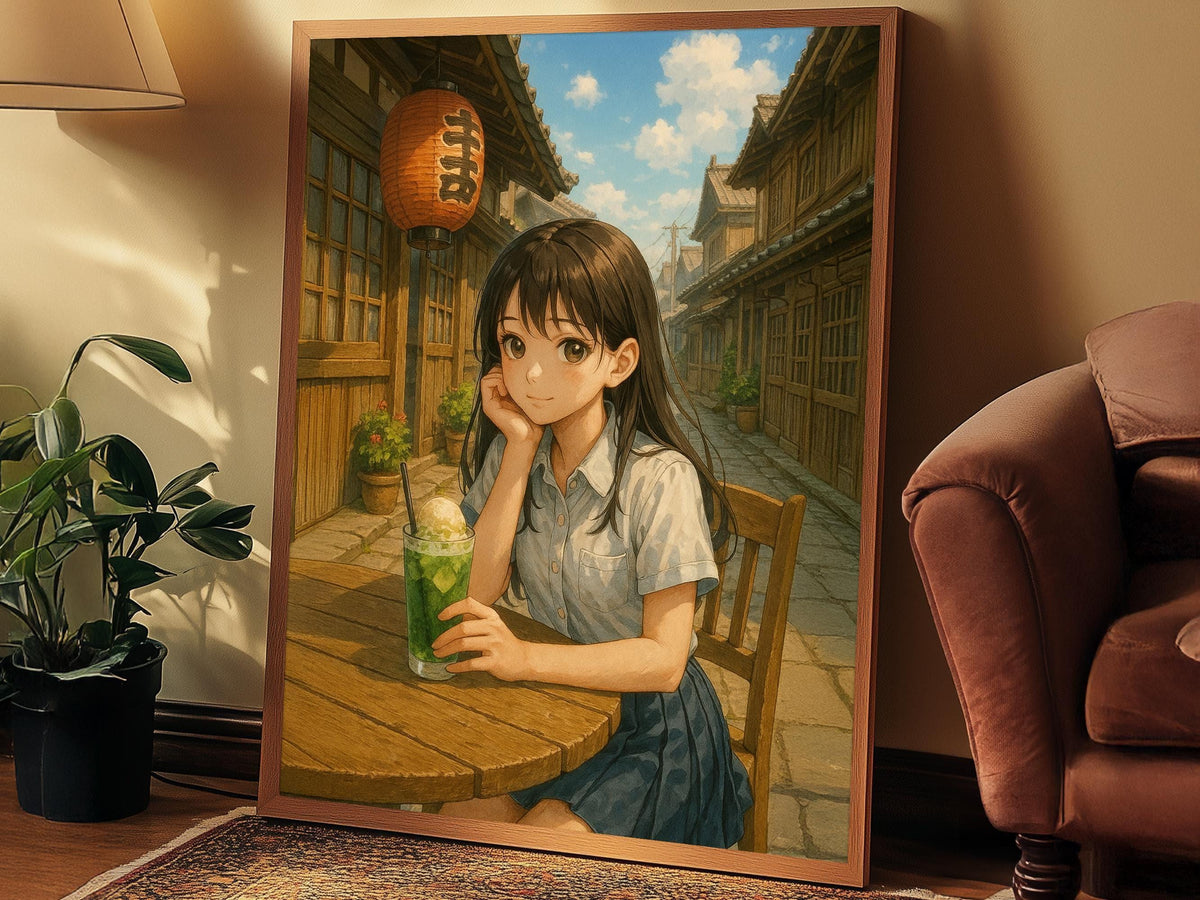 Cozy Anime Cafe Girl