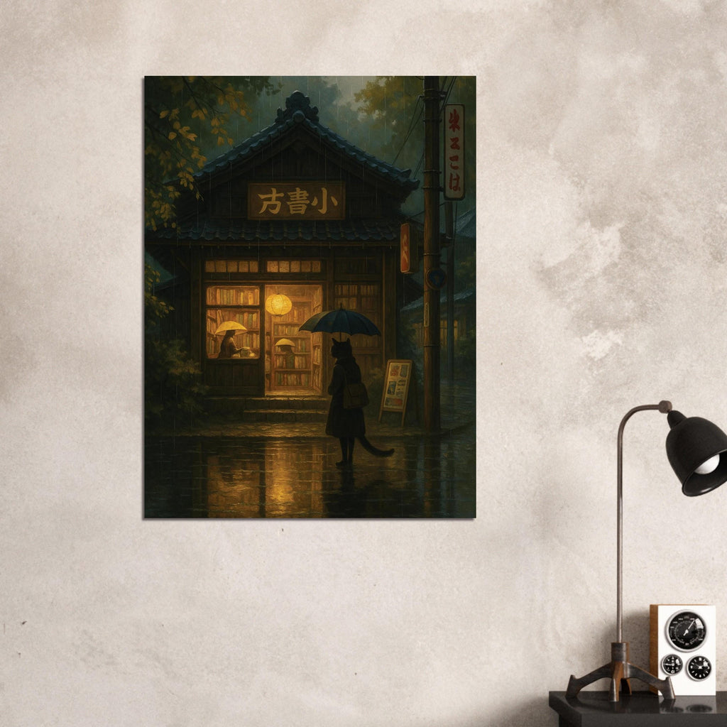 Rainy Japanese Bookstore