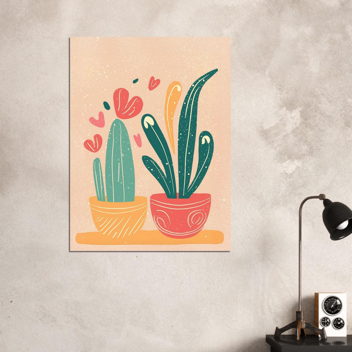 Modern Colorful Cactus