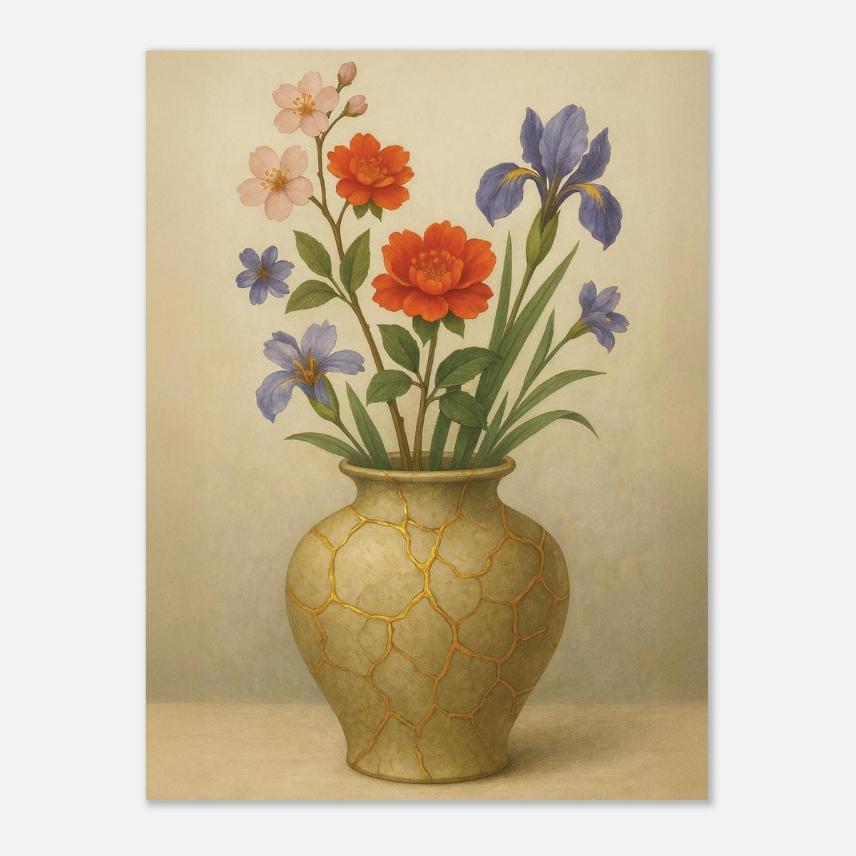 Golden Kintsugi Vase