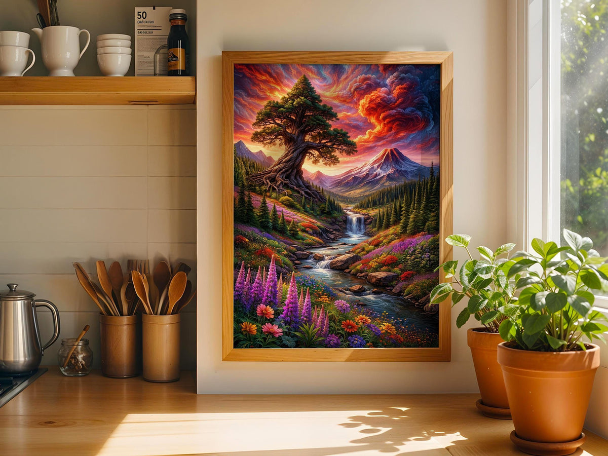 Colorful Mountain River