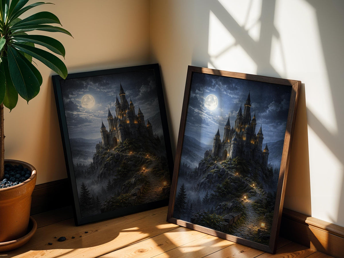 Moonlit Gothic Castle