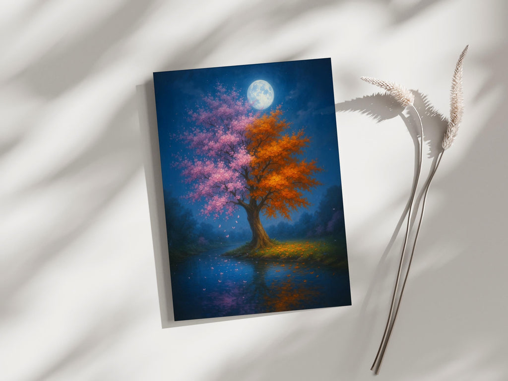 Four Seasons Moon Tree