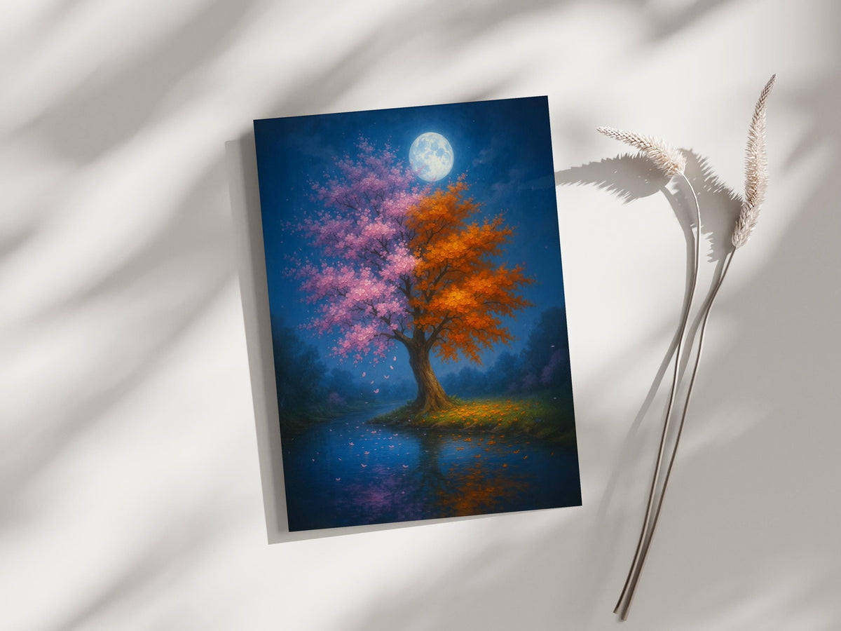 Four Seasons Moon Tree