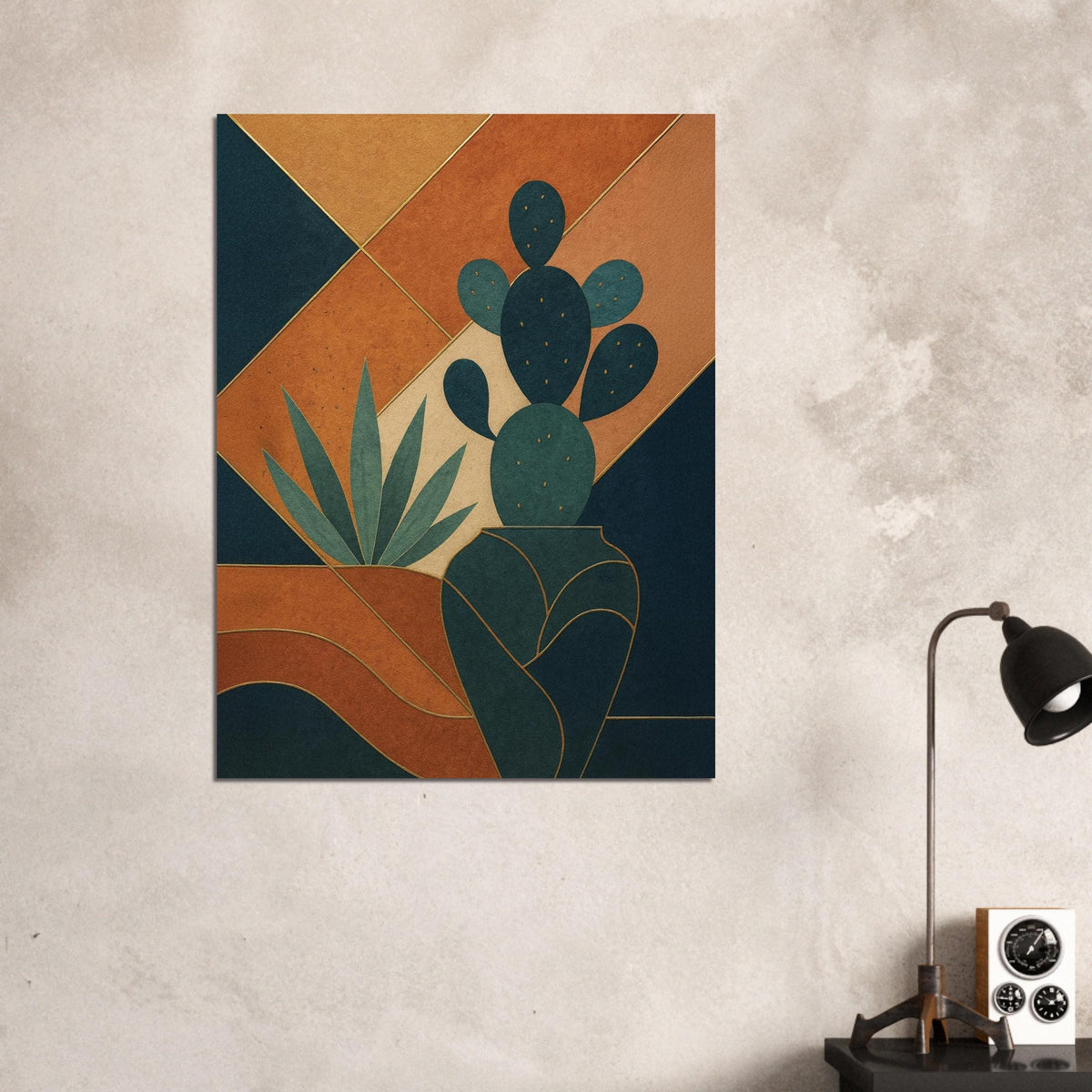 Abstract Desert Cactus