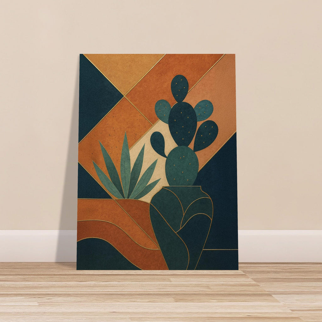 Abstract Desert Cactus