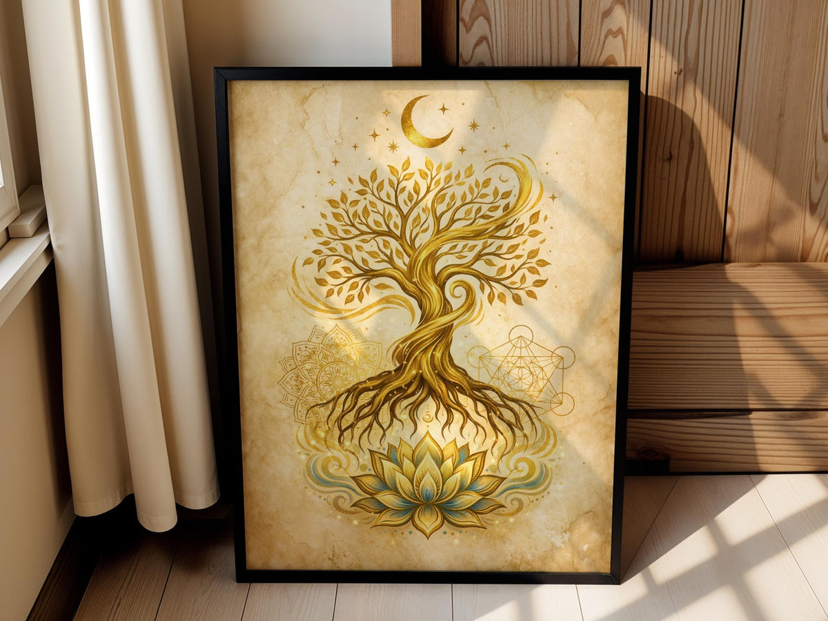 Golden Lotus Tree of Life