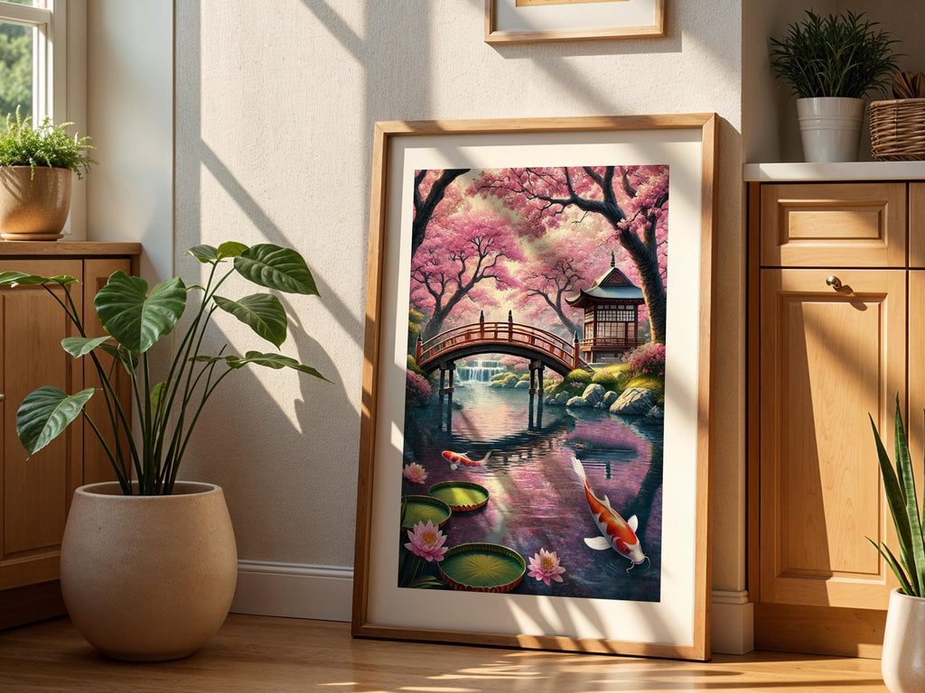 Cherry Blossom Koi Pond