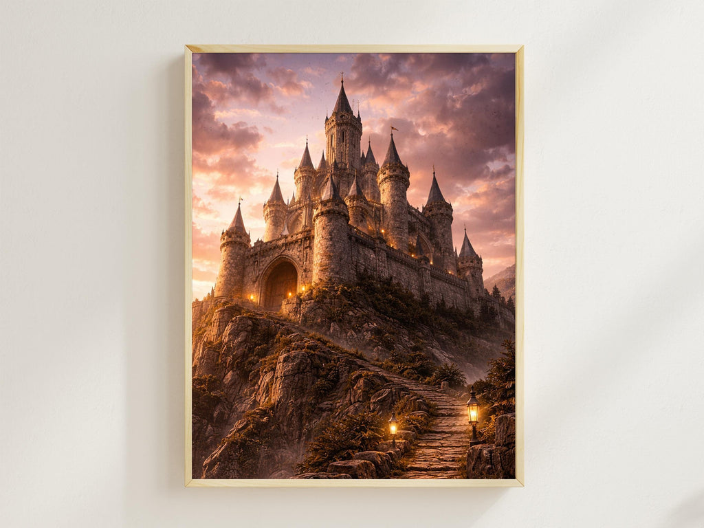 Fantasy Sunset Castle